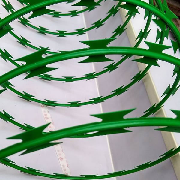 Pvc coated razor wire Concertina Wire with PVC Coating