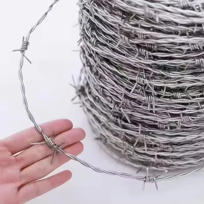 Double Twisted Galvanized Barbed Wire For Fence